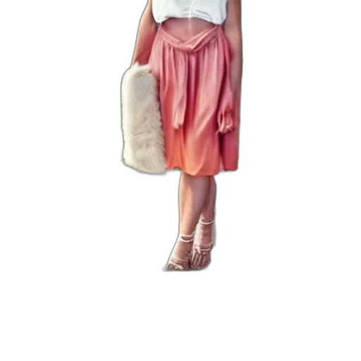 dress, staff, umbrella, face, 3d render, pixel art, concept art, photorealistic transparent PNG cut-out