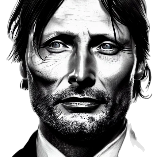 face, photorealistic, comic book art, concept art transparent PNG cut-out