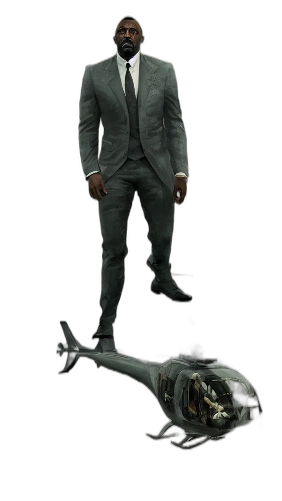 staff, jacket, weapon, robot, concept art, 3d render, cyberpunk, photorealistic transparent PNG cut-out