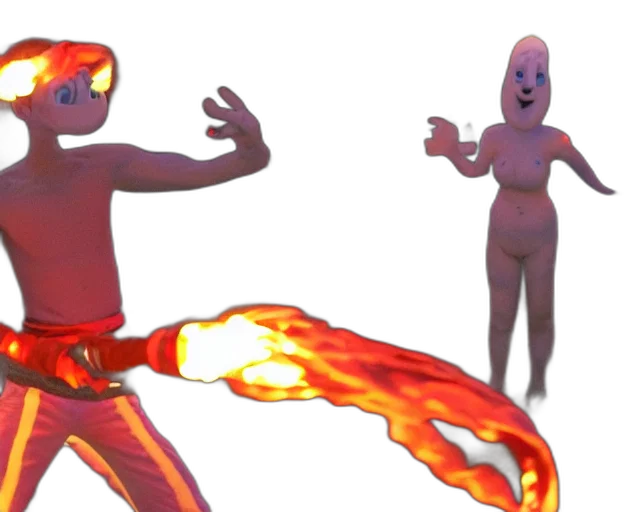 creature, mask, concept art, 3d render, vaporwave, fire, outer space, squidward transparent PNG cut-out