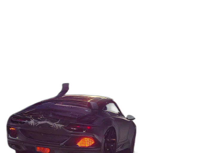 car, weapon, dragon, animal, 3d render, photorealistic, concept art, vaporwave transparent PNG cut-out