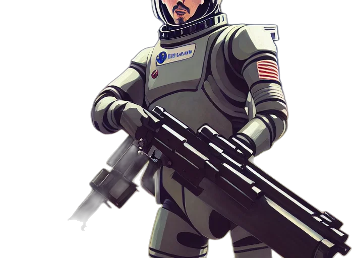 staff, robot, weapon, concept art transparent PNG cut-out