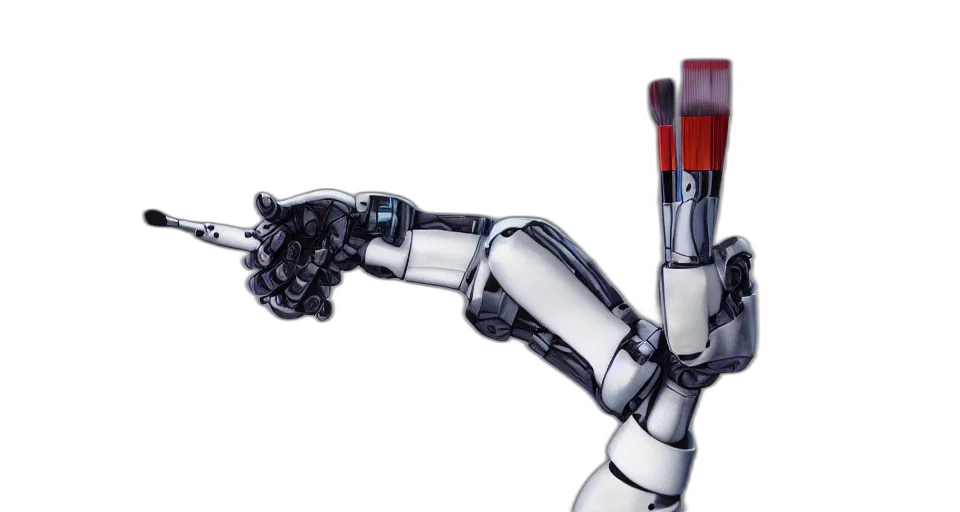 robot, staff, weapon, 3d render, concept art, cyberpunk, photorealistic, red transparent PNG cut-out