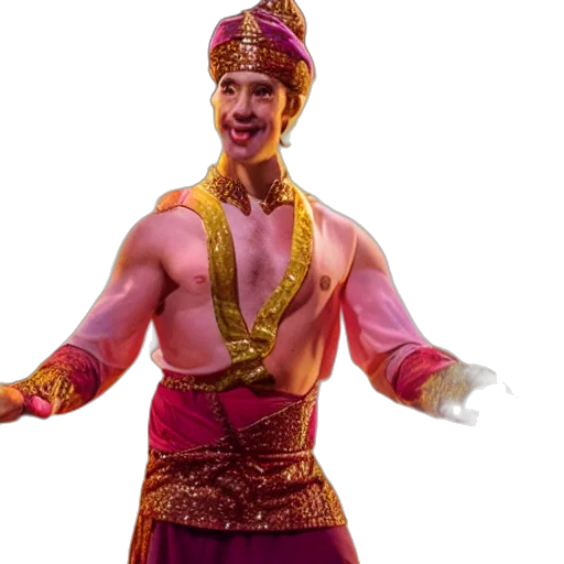 3d render, jim, carry, genie, lamp, aladdin, dramatic, lighting transparent PNG cut-out