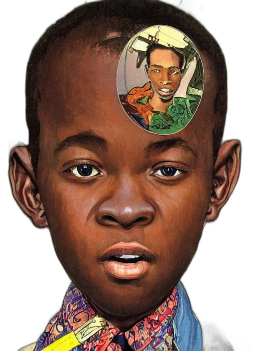 face, mask, crown, hat, cartoon, photorealistic, concept art, comic book art transparent PNG cut-out