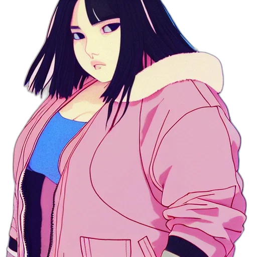 jacket, dress, concept art, cyberpunk transparent PNG cut-out