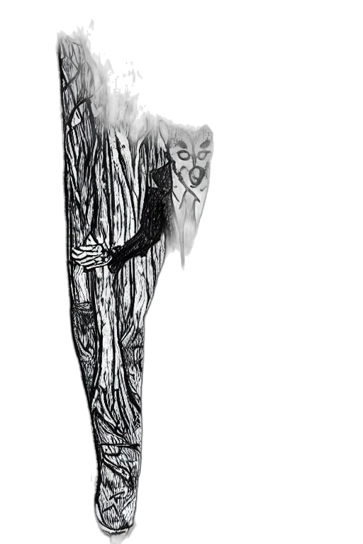 sword, staff, creature, shoes transparent PNG cut-out