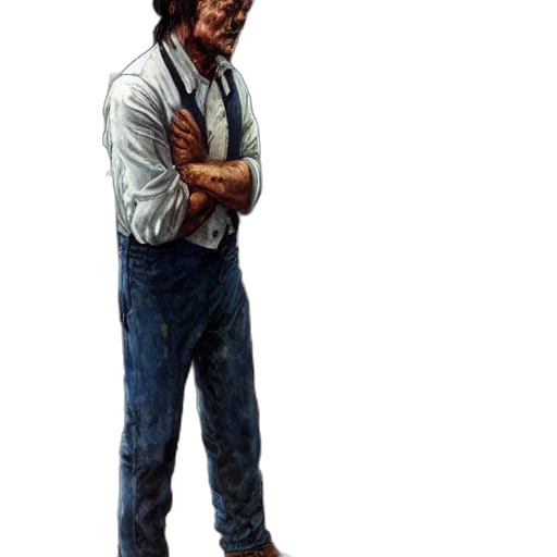 staff, jacket, face, concept art transparent PNG cut-out