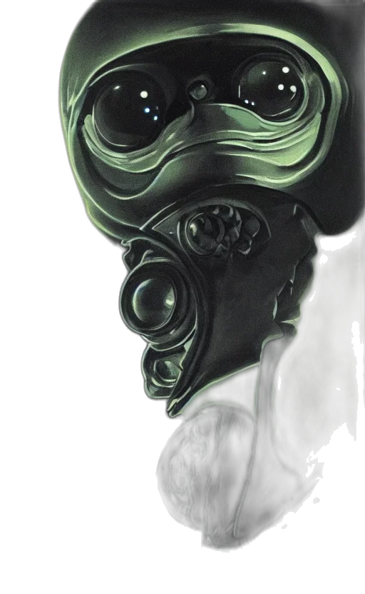 mask, face, robot, creature transparent PNG cut-out