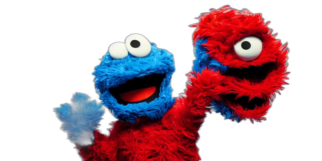 scared, elmo, boxing, cookie transparent PNG cut-out