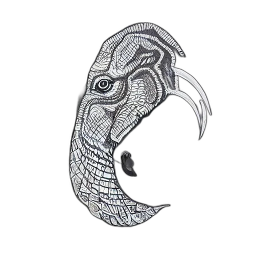 dragon, jewelry, mask, face, pencil sketch, fantasy art, concept art, photorealistic transparent PNG cut-out