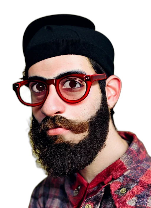 face, hat, mask, hair, photorealistic, cartoon, pixel art, 3d render transparent PNG cut-out