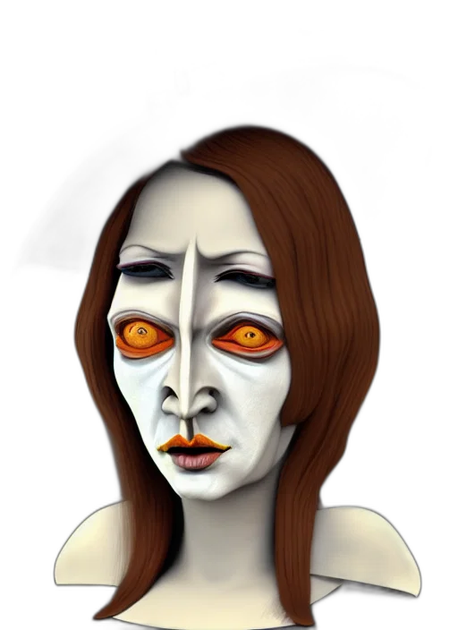mask, face, staff, creature transparent PNG cut-out