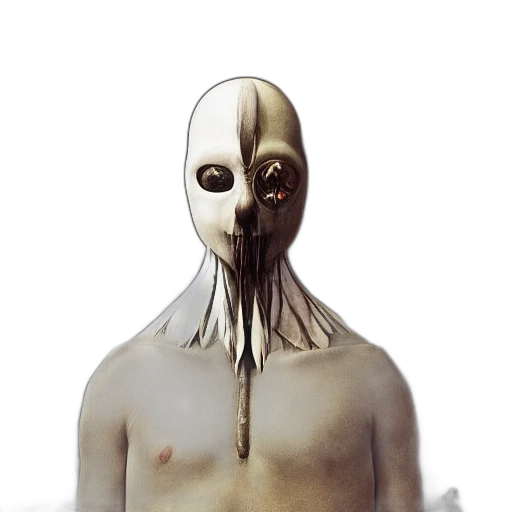 mask, creature, face, robot transparent PNG cut-out