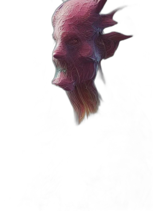 mask, face, creature, dragon transparent PNG cut-out