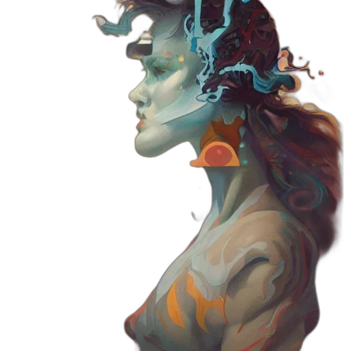 crown, face, mask, creature transparent PNG cut-out