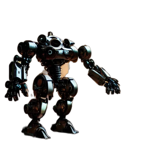 robot, weapon, creature, animal, 3d render, concept art, pixel art, shiny transparent PNG cut-out