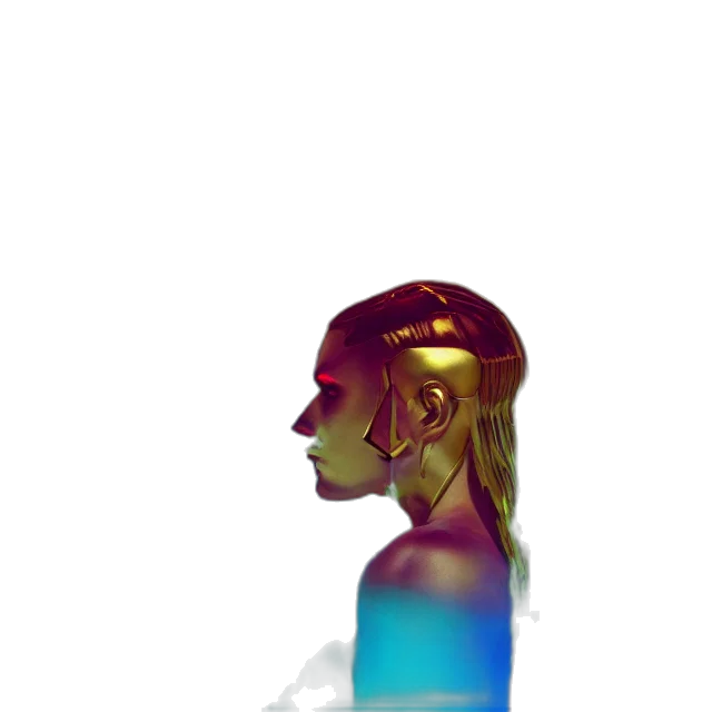 crown, robot, mask, face transparent PNG cut-out