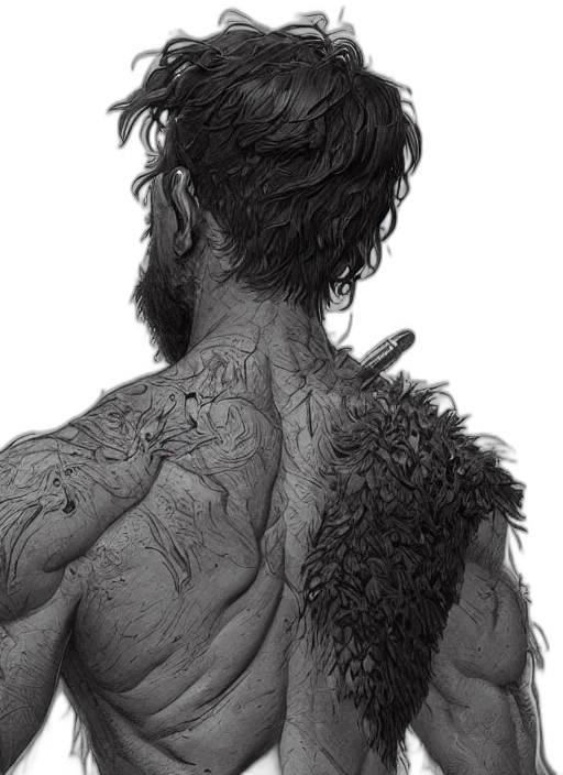 hair, jacket, animal, dragon transparent PNG cut-out