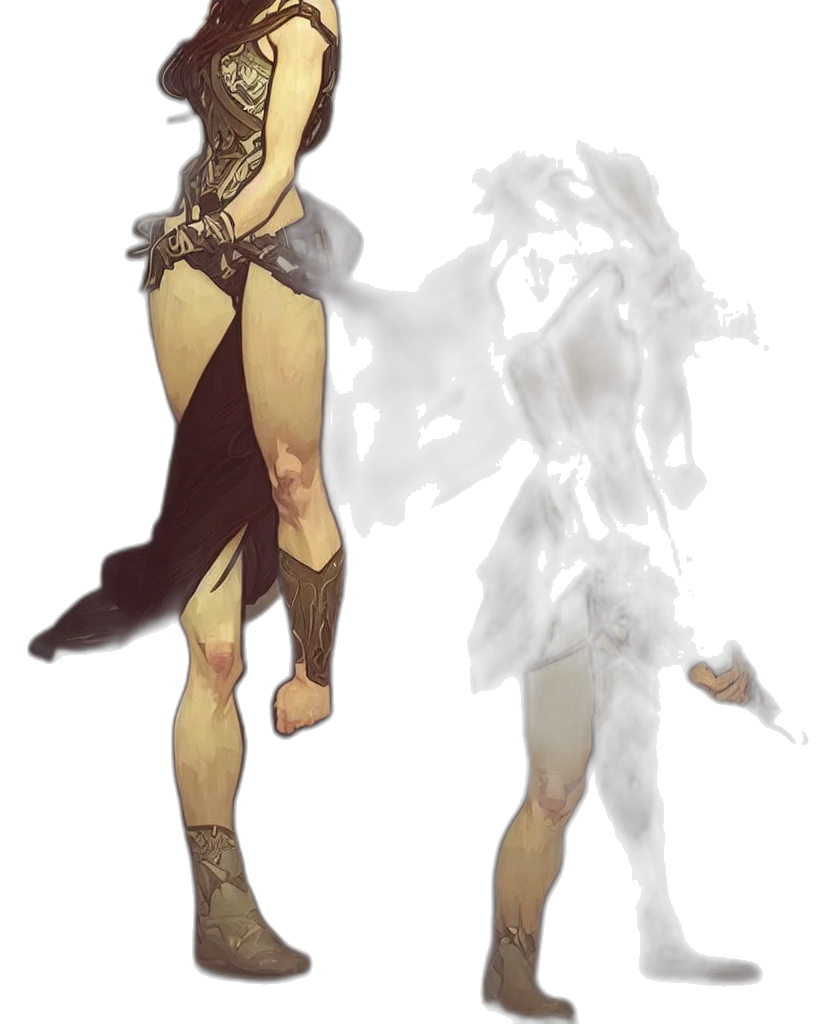 dress, weapon, mask, creature transparent PNG cut-out