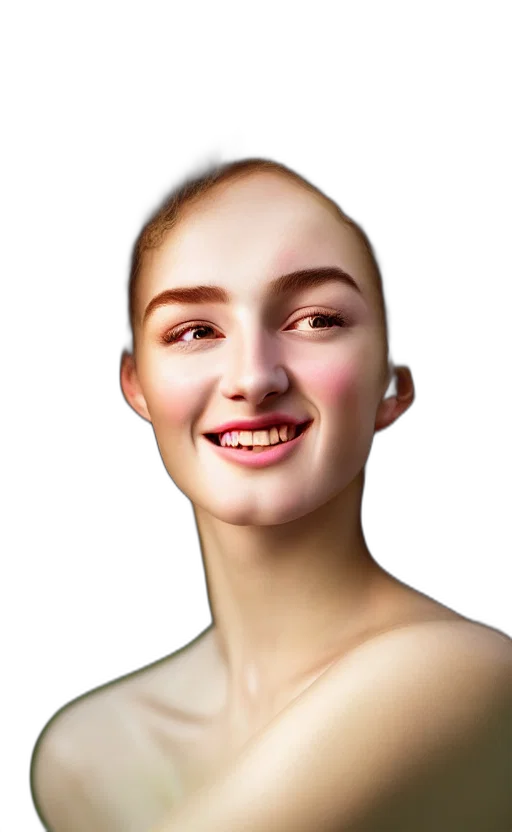 face, hair, crown, mask, photorealistic, oil painting, 3d render, concept art transparent PNG cut-out
