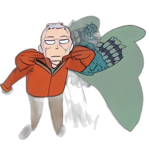 jacket, creature, dragon, umbrella transparent PNG cut-out