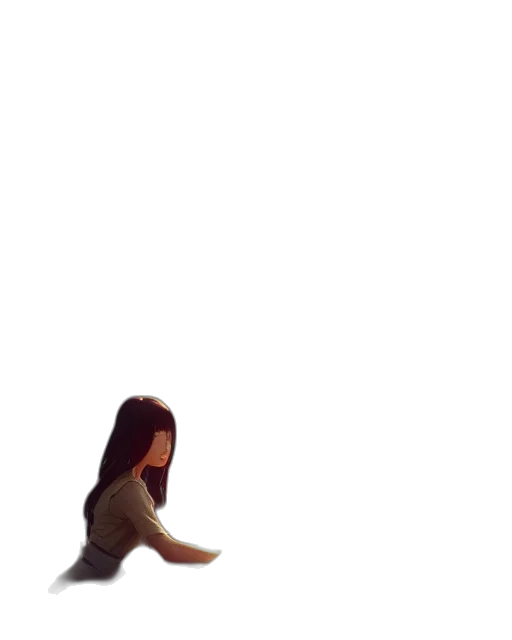 hair, dress, creature, robot, 3d render, photorealistic, concept art, anime transparent PNG cut-out