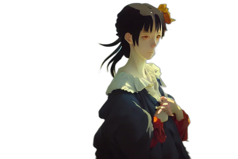 crown, dress, flower, face transparent PNG cut-out