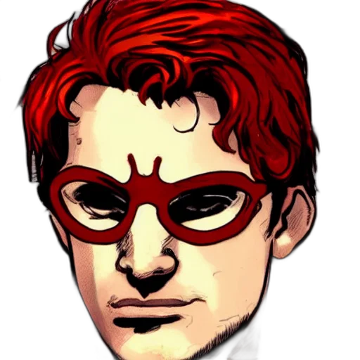 mask, face, staff, comic book art, concept art, cartoon, pixel art, red transparent PNG cut-out