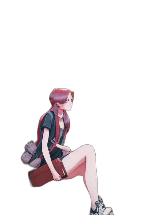jacket, dress, staff, robot transparent PNG cut-out