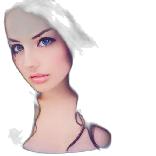 face, mask, hair, crown, photorealistic, fantasy art, 3d render, anime transparent PNG cut-out