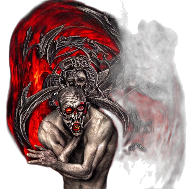 creature, mask, face, concept art transparent PNG cut-out