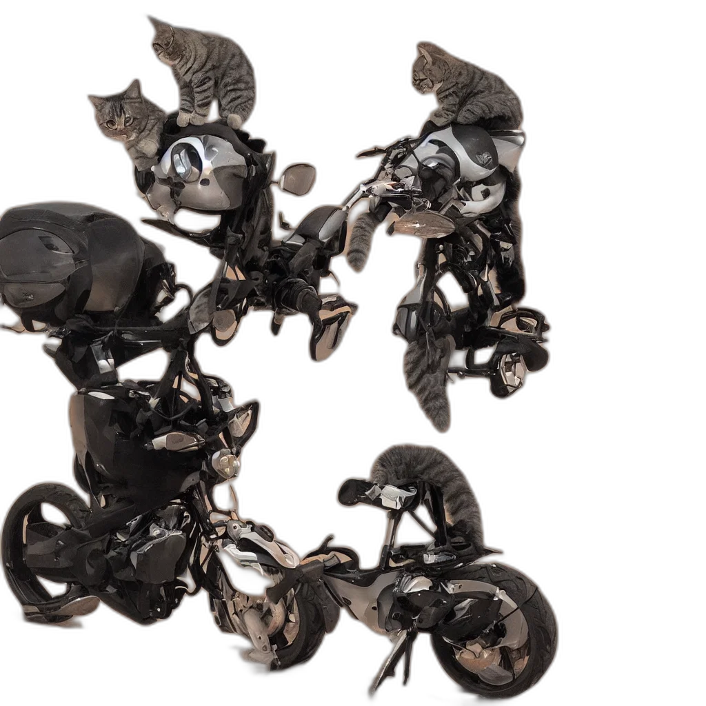 jewelry, robot, mask, crown, concept art, 3d render, image, cat transparent PNG cut-out
