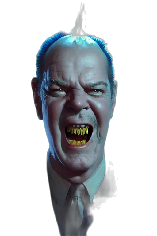 face, creature, staff, mask, concept art, photorealistic, comic book art, cyberpunk transparent PNG cut-out