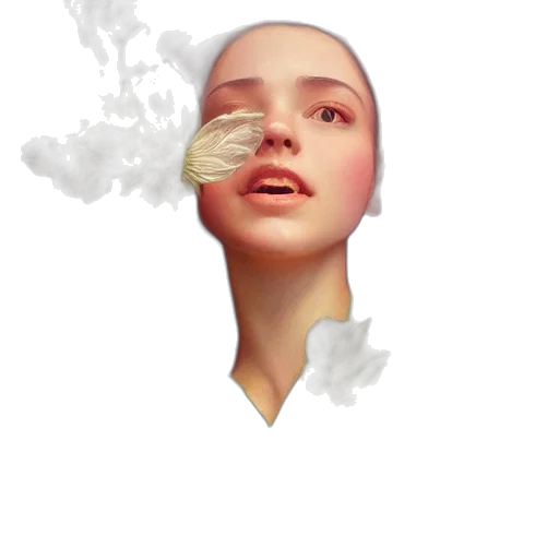 face, mask, crown, hair transparent PNG cut-out