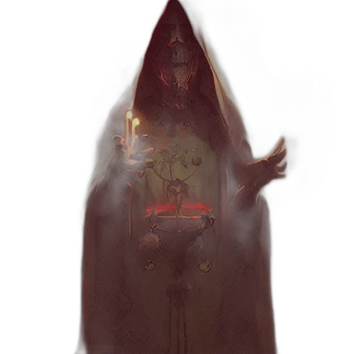 mask, staff, crown, dress, concept art, fantasy art, pixel art, 3d render transparent PNG cut-out
