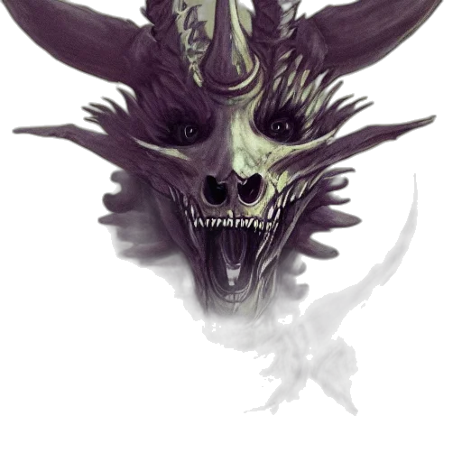 dragon, mask, creature, face transparent PNG cut-out