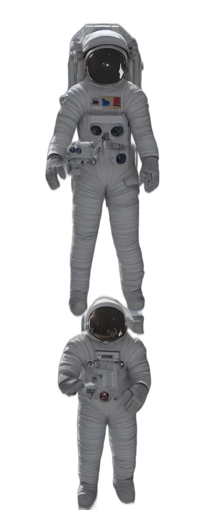 robot, concept art, 3d render, outer space transparent PNG cut-out