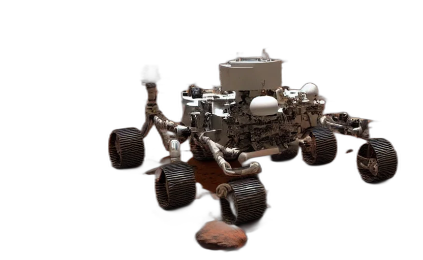 robot, car, concept art, outer space transparent PNG cut-out