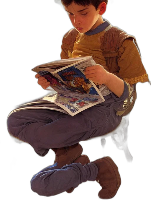 jacket, furniture, face, shoes, concept art, comic book art, photorealistic, fantasy art transparent PNG cut-out