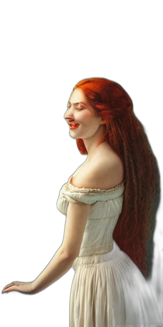 face, hair, mask, dress, photorealistic, oil painting, concept art, fantasy art transparent PNG cut-out