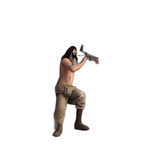 weapon, animal, mask, creature, concept art, 3d render, pixel art, jesus transparent PNG cut-out