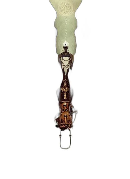 staff, jewelry, bottle, furniture, matte, symmetrical, portrait, steampunk transparent PNG cut-out