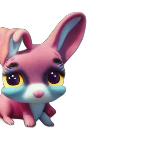 creature, animal, 3d render, concept art, photorealistic, pixel art, pastel, littlest transparent PNG cut-out