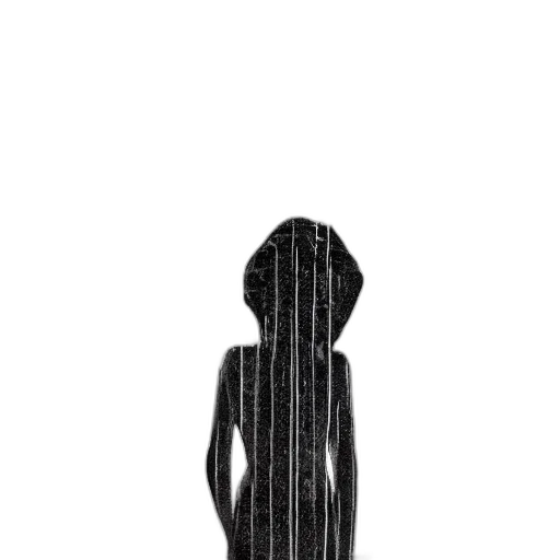 dress, mask, hair, robot, pixel art, cartoon, concept art, comic book art transparent PNG cut-out