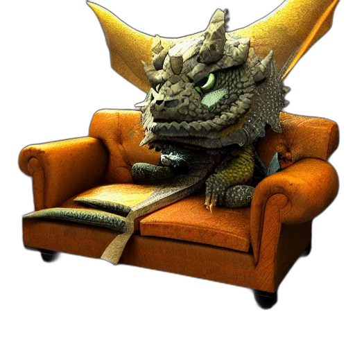 dragon, creature, staff, animal, 3d render, concept art, photorealistic, fantasy art transparent PNG cut-out