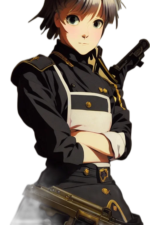 staff, weapon, jacket, sword, anime, cartoon, pixel art, concept art transparent PNG cut-out