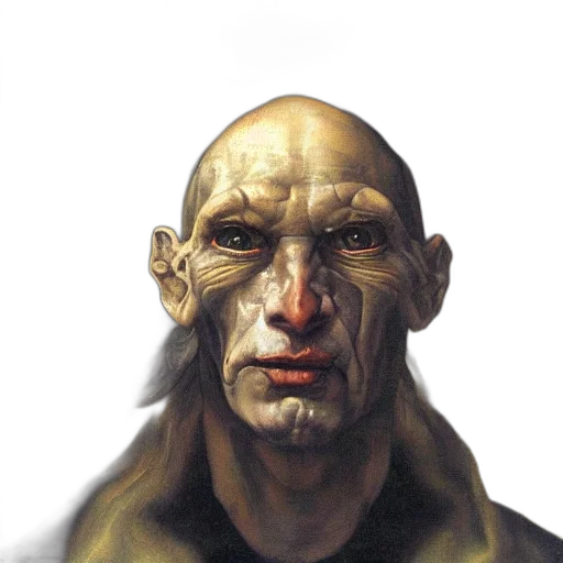 face, mask, creature, staff transparent PNG cut-out