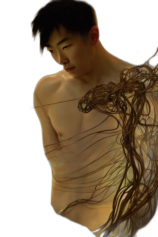 hair, creature, dress, dragon transparent PNG cut-out