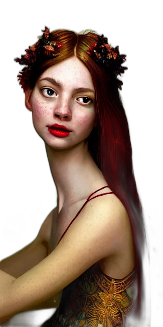 face, hair, jewelry, mask transparent PNG cut-out